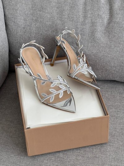 Gianvito Rossi Pointed Leaf Strap Sandals