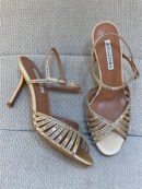Aquazzura Hold Me Embellished Stiletto Sandals