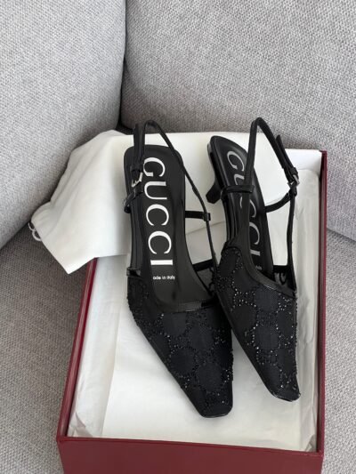 Gucci GG Crystal Slingback